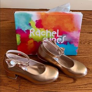 Adorable Rose Gold Girls Dress Shoes
